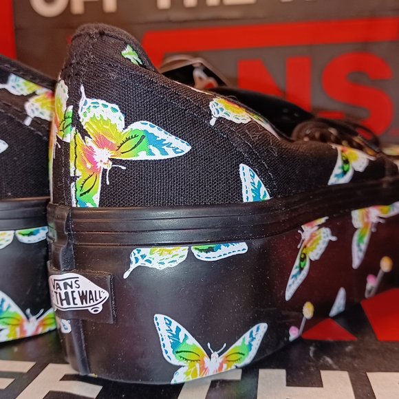 Vans Men's 8.5/Women's 10 Authentic Stacked Morph Blackout Glow In The Dark - Picture 12 of 14